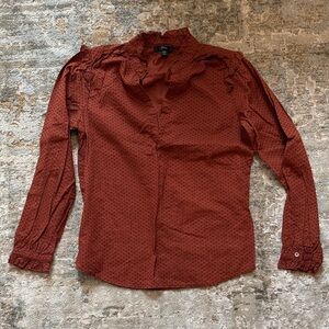 J. Crew Women’s Brick Red Blouse Shirt